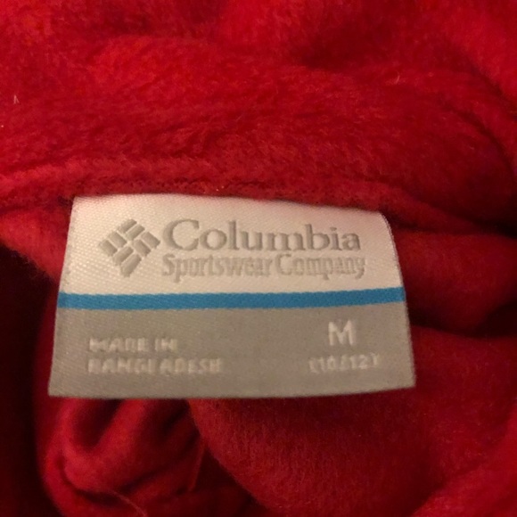 NWT Youth Columbia Fleece- Red - Picture 5 of 5